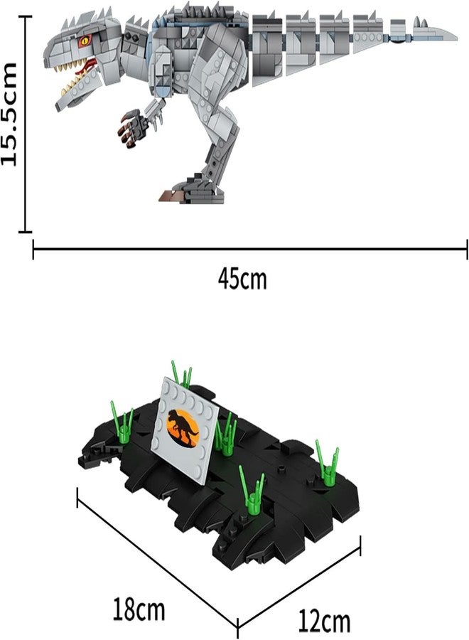 Brighterbee Building Block Dinosaur, Dinosaur Toy Set Movable Dinosaur Building Kits for Children, Tyrannosaurus Rex Model Gift for Dinosaur 993 PCS - Image 4